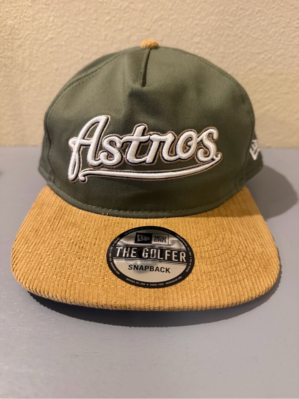 New Era Houston Astros "The Golfer" Snapback Hat - NWT Cooperstown Collection